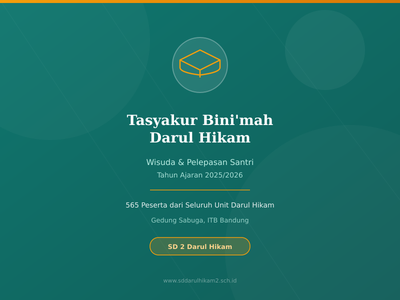 Tasyakur Bini'mah Darul Hikam: Wisuda dan Pelepasan Santri Tahun Ajaran 2025/2026